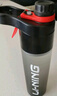李寧噴霧水杯夏季跑步健身運動(dòng)水壺戶(hù)外騎行大容量登山便攜軍訓杯子黑 曬單實(shí)拍圖