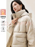 尚都比拉加厚保暖棉服女冬季女裝連帽防風(fēng)棉衣休閑百搭短款面包服棉襖外套 曬單實(shí)拍圖