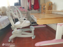 七色花兒童學(xué)習桌可升降調節實(shí)木寫(xiě)字桌椅套裝小學(xué)生櫸木書(shū)桌家用 智享款粉【德國櫸木】+麒麟椅|云霧白 曬單實(shí)拍圖