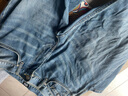 Lee726舒適直筒丹寧復古水洗藍色男牛仔褲休閑潮流 曬單實(shí)拍圖
