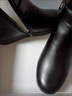 啄木鳥(niǎo)冬季媽媽短靴真皮中年大尺碼女靴保暖羊毛平底軟底中老年棉鞋 黑色款 絨毛 37 曬單實(shí)拍圖