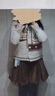 兩三事島嶼來(lái)信2025冬季新款百搭皮牌裝飾壓褶裙擺裙褲燈芯絨短褲 咖色-y L 曬單實(shí)拍圖