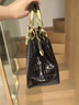ANYSMIC奢侈品包包女包大牌真皮鱷魚(yú)紋戴妃包2026新款手提包秋冬時(shí)尚超火 黑色 曬單實(shí)拍圖