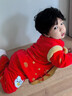 G.duck男女?huà)胗變禾蒲b紅色套裝1歲6月寶寶百天周歲加厚新年裝過(guò)年衣服 福娃紅色 加棉 加絨 66 建議3月-6月 曬單實(shí)拍圖
