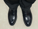 奧康男鞋秋季商務(wù)正裝鞋男真皮軟底韓版百搭休閑男士一腳蹬皮鞋 黑色1225211032N 42 （運動(dòng)鞋43=皮鞋42） 曬單實(shí)拍圖