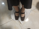 百思圖26春瑪麗珍鞋復古法式方頭女單鞋F5057AQ6 咖色 38 曬單實(shí)拍圖
