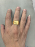 喜緣祥珠寶足金999招財進(jìn)寶黃金戒指奢華男士戒活口大氣金戒指生日禮物 金重15.70g 曬單實(shí)拍圖