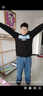 彪馬新款兒童長(cháng)袖衛衣圓領(lǐng)休閑保暖 黑色90001 160  曬單實(shí)拍圖