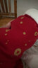 優(yōu)奇嬰兒衣服男女寶寶秋冬加厚保暖服嬰幼兒冬季紅色拜年服假兩件哈衣 曬單實(shí)拍圖