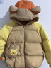 迷你巴拉（minibala）【三防】男女兒童寶寶羽絨外套動(dòng)物造型帽柔軟羽絨服2025秋冬新品 曬單實(shí)拍圖