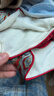 班喜迪男童漢服套裝冬裝寶寶嬰兒周歲禮服中式唐裝國風(fēng)兒童喜慶拜年衣服 紅色 加絨 80 曬單實(shí)拍圖