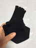 浪莎五指襪男100%純棉吸汗防臭中筒男士全棉分趾襪吸汗透氣四季襪子男 黑色 共計 3雙 均碼 適合男士39~44碼 曬單實(shí)拍圖