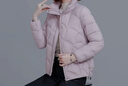羽絨棉服女短款冬裝新款棉衣小個(gè)子時(shí)尚輕薄小棉襖韓版加厚外套潮 米白色 4XL 132-148斤 曬單實(shí)拍圖