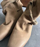 LE MURMURELe' Murmure 原創(chuàng  )設計小眾短靴 設計師繞帶時(shí)髦靴子 復古踝靴女春 砂陶棕 Sand pottery Brown 38 曬單實(shí)拍圖