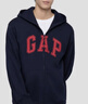 蓋璞Gap男女裝2025秋季新款Logo印花寬松抓絨連帽衛衣休閑上衣 海軍藍 XL (180/100A) 亞洲尺碼 曬單實(shí)拍圖
