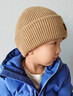韞舜兒童帽子毛線(xiàn)帽秋冬季寶寶針織帽保暖男童女童套頭帽簡(jiǎn)約百搭字母 卡其色 2-6歲(46-52cm) 曬單實(shí)拍圖
