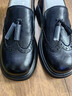 天美意樂(lè )福鞋雕花流蘇復古皮鞋女鞋2025秋新款 黑色 36 曬單實(shí)拍圖