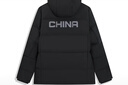 特步CHINA國潮連帽羽絨服男款2025冬季新款官方正品防風(fēng)保暖運動(dòng)外套 【可拆帽】正黑色 絨子含量80% L 曬單實(shí)拍圖