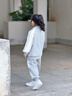 巴拉巴拉童裝兒童套裝兩件套寶寶女童男童2026春裝四面彈校園風(fēng)學(xué)生運動(dòng)裝 灰白色調00321 130 曬單實(shí)拍圖