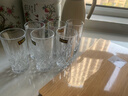 格娜斯（CRISTALGLASS）高檔家用水晶玻璃水杯家庭套裝客廳耐熱茶杯飲料杯待客高級感 羅馬款300ml6只 曬單實(shí)拍圖