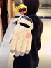 述己加熱手套冬季充電發(fā)熱手套騎行滑雪電熱手套防水摩托車(chē)電動(dòng)車(chē)保暖 粉色馬卡龍-手背發(fā)熱-三擋調溫-屏顯開(kāi)關(guān)-均碼 防風(fēng)防水+加絨加厚-1200mah內置電池 曬單實(shí)拍圖
