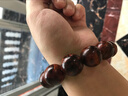 【送長(cháng)輩禮物】海南黃花梨助睡眠文玩老料小葉紫檀虎皮紋檀木手鏈 海南黃花梨2.0厘米【高升款】 虎斑紋＋拆房老料 曬單實(shí)拍圖