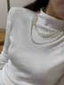 鹿珊伍毛衣鏈女多層疊戴仿珍珠長(cháng)款項鏈2025新款鎖骨鏈高級感輕奢秋冬 多層疊戴項鏈 曬單實(shí)拍圖