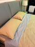 雅棉100支加厚磨毛長(cháng)絨棉A類(lèi)四件套柔暖套件床單款【鵝黃色+云霧灰】1.5米 曬單實(shí)拍圖