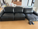 NORHOR北歐表情/中古復古風(fēng)TUSU真皮電動(dòng)可調高靠背0靠墻轉角一字沙發(fā) 【現貨】雙電動(dòng)款|復古黑一字位2.9m【摔紋皮】 曬單實(shí)拍圖