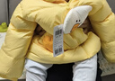 巴拉巴拉童裝兒童羽絨服男女童外套冬裝2025新款嬰兒衣服保暖加厚泡芙羽絨 奶黃小鴨31004-白鴨絨 110 （充絨量96g 適合3-5歲） 曬單實(shí)拍圖
