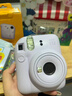 富士（FUJIFILM）mini 12自帶美顏拍立得相機套餐含相紙迷你7+/se/9/11/25/90/99膠片相機升級版七夕情人節禮物 鳶尾紫【影像花室套裝】 套餐一【標配+10張相紙+水晶殼+基礎 曬單實(shí)拍圖