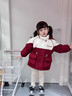 G.duck女童加絨沖風(fēng)風(fēng)衣外套冬季2025新款衣服兒童女孩加厚冬裝三合一 紅色【加絨外套】 110 cm 曬單實(shí)拍圖