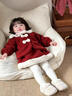 G.duck童裝女童套裝秋冬夾棉外套兒童裙子洋氣寶寶周歲禮服冬季拜年衣服 小狗款紅色+包包 90 建議1歲-1歲半【80-90cm】 曬單實(shí)拍圖