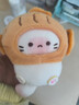 SunToMoon毛絨可可貓小食屋公仔鑰匙扣可愛(ài)頭套貓咪玩偶情侶閨蜜包包掛件 可可貓小食屋-鯛魚(yú)燒 曬單實(shí)拍圖