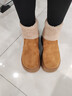 逸蘭朵厚底增高雪地靴女2025年冬季新款加絨保暖時(shí)尚毛毛短靴丑萌大頭鞋 駝色 加絨 39 (245mm) 曬單實(shí)拍圖
