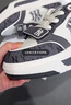MLB張凌赫明星同款老花厚底板鞋情侶款3ASXP025N-50MG深花灰色 42 曬單實(shí)拍圖