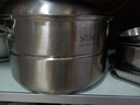 順達（SND） 蒸鍋湯鍋組合蓋復底單層多用鍋 304不銹鋼燃氣電磁爐通用鍋具 26cm 曬單實(shí)拍圖