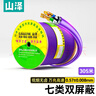 山澤七類(lèi)萬(wàn)兆雙屏蔽網(wǎng)線(xiàn)【0.57±0.008mm純銅芯】CAT7類(lèi)抗干擾低煙無(wú)鹵 工程家裝網(wǎng)絡(luò )箱線(xiàn)305米 730SZP 曬單實(shí)拍圖