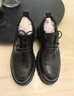 百麗褶皺商務(wù)皮鞋男牛皮厚底正裝鞋A1422AM4 黑色-單里 40 曬單實(shí)拍圖
