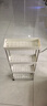 落地多層加厚置物架移動(dòng)宿舍廚房臥室理發(fā)店儲物架冰箱夾縫收納架 三層-米白色【窄縫置物架】+萬(wàn)向滑輪 曬單實(shí)拍圖