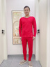 宜而爽【鴻運禮盒】本命年騏驥紅保暖內衣男士羊絨蠶絲蛋白秋衣秋褲套裝 曬單實(shí)拍圖
