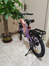 永久青少年兒童自行車(chē)男女孩碟剎山地車(chē)變速減震學(xué)生腳踏車(chē)越野單車(chē) 紫粉 單速 輻條輪 95%免裝+LED燈 18寸【建議身高120-140cm】 曬單實(shí)拍圖