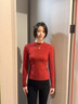 貓人小立領(lǐng)打底衫女內搭可外穿秋冬基礎款簡(jiǎn)約百搭修身長(cháng)袖上衣女 安可拉紅 【零碳暖膚 羊毛發(fā)熱 打底衫長(cháng)袖款】 L 【推薦100-120斤】 曬單實(shí)拍圖
