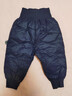 巴拉巴拉童裝嬰兒羽絨褲男童長(cháng)褲女童褲子冬裝保暖褲寶寶高腰護肚萌趣可愛(ài) 深藍貓貓-灰鴨絨 209425108207 90 cm-充絨量23g 曬單實(shí)拍圖