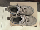 熱風(fēng)（Hotwind）男鞋加絨保暖工裝靴厚底雪地靴冬季新款復古百搭戶(hù)外高幫登山靴子 09灰色 加絨 41 (255mm) 曬單實(shí)拍圖