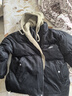 馬克華菲外套男冬季加厚棉衣復古假兩件襖子男士面包服羽絨棉服 黑色 XL 曬單實(shí)拍圖