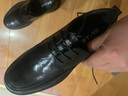百麗通勤商務(wù)皮鞋2025男牛皮褶皺增高休閑鞋A1373AM4 黑色2  42 曬單實(shí)拍圖