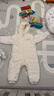 babylove嬰兒連體衣秋冬款毛絨可愛(ài)寶寶哈衣爬服法蘭絨保暖連帽外出服冬裝 曬單實(shí)拍圖