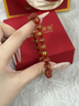 中國黃金本命佛護身符手鏈女士輕奢高端情人節禮物送女友老婆生日紀念 足金紅瑪瑙手串-大勢至【生肖屬馬】 曬單實(shí)拍圖