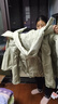 唐獅（TonLion）2025冬女連帽一手長(cháng)肌理面料羽絨服加厚保暖新款面包服工裝外套 曬單實(shí)拍圖